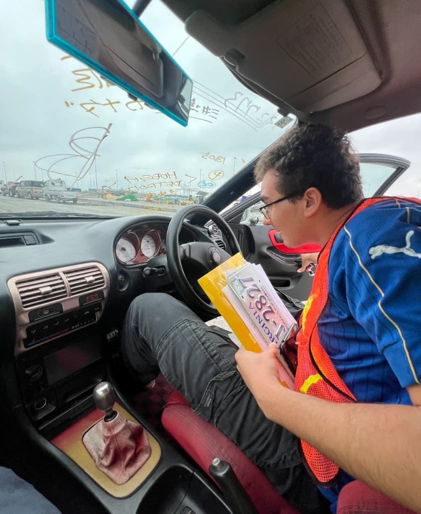 Martin Rubin, Founder of StreetRight US, in the driver seat of an imported vehicle